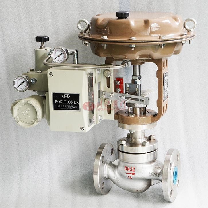 氣動單座調節(jié)閥實物圖